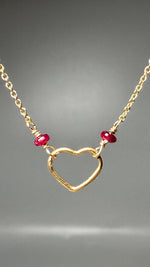 Ruby Heart Necklace