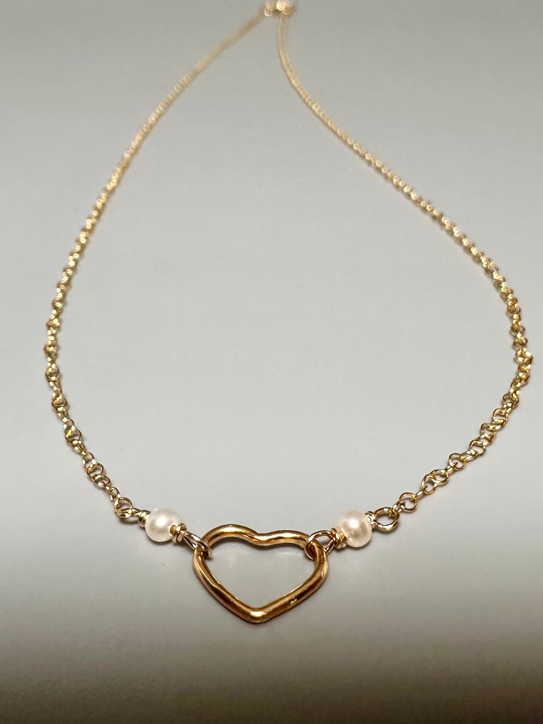 Heart Pearl Necklace