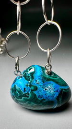 Chrysocolla Malachite Infinity Necklace