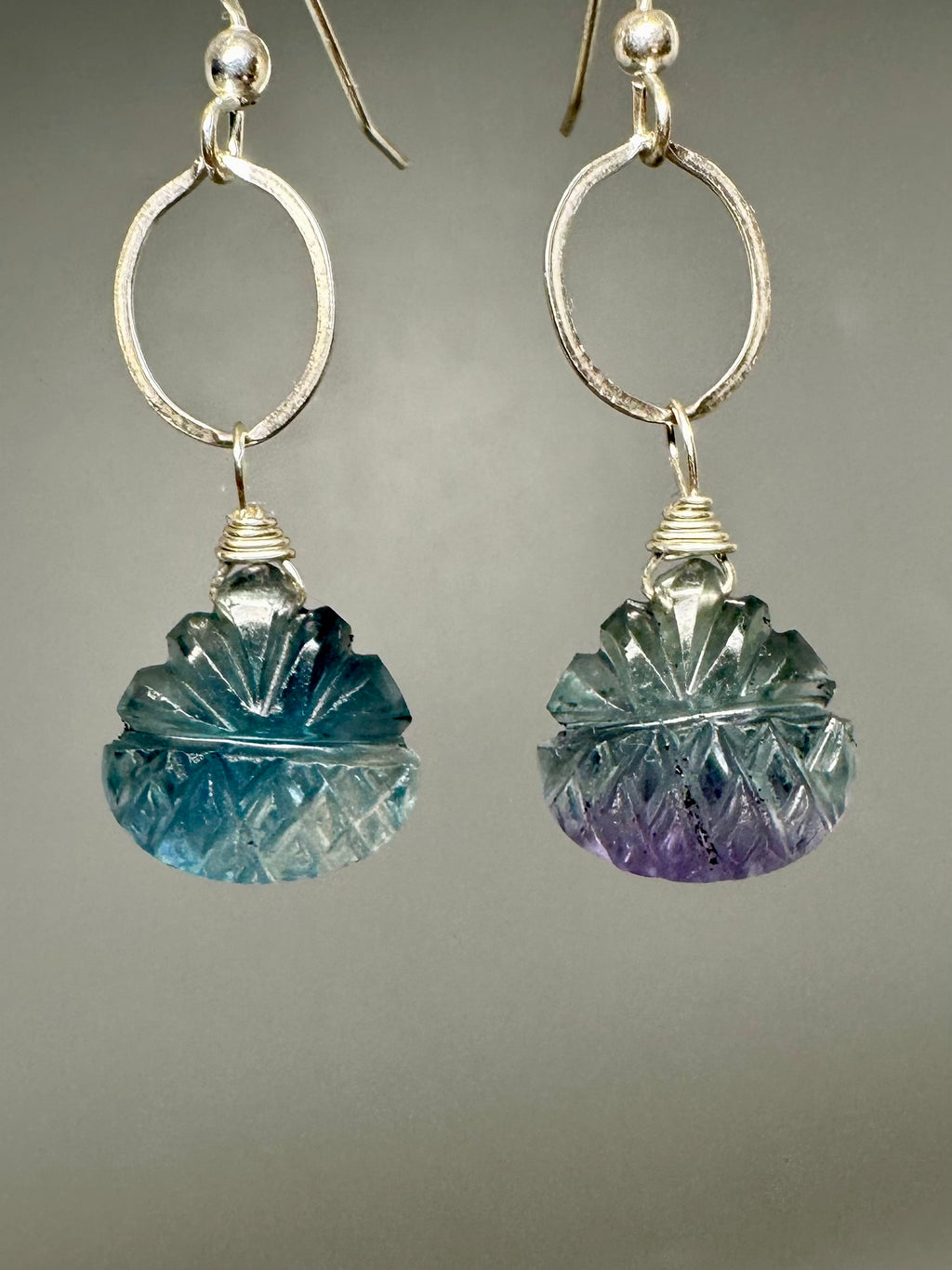 Pair of Flourite Earrings