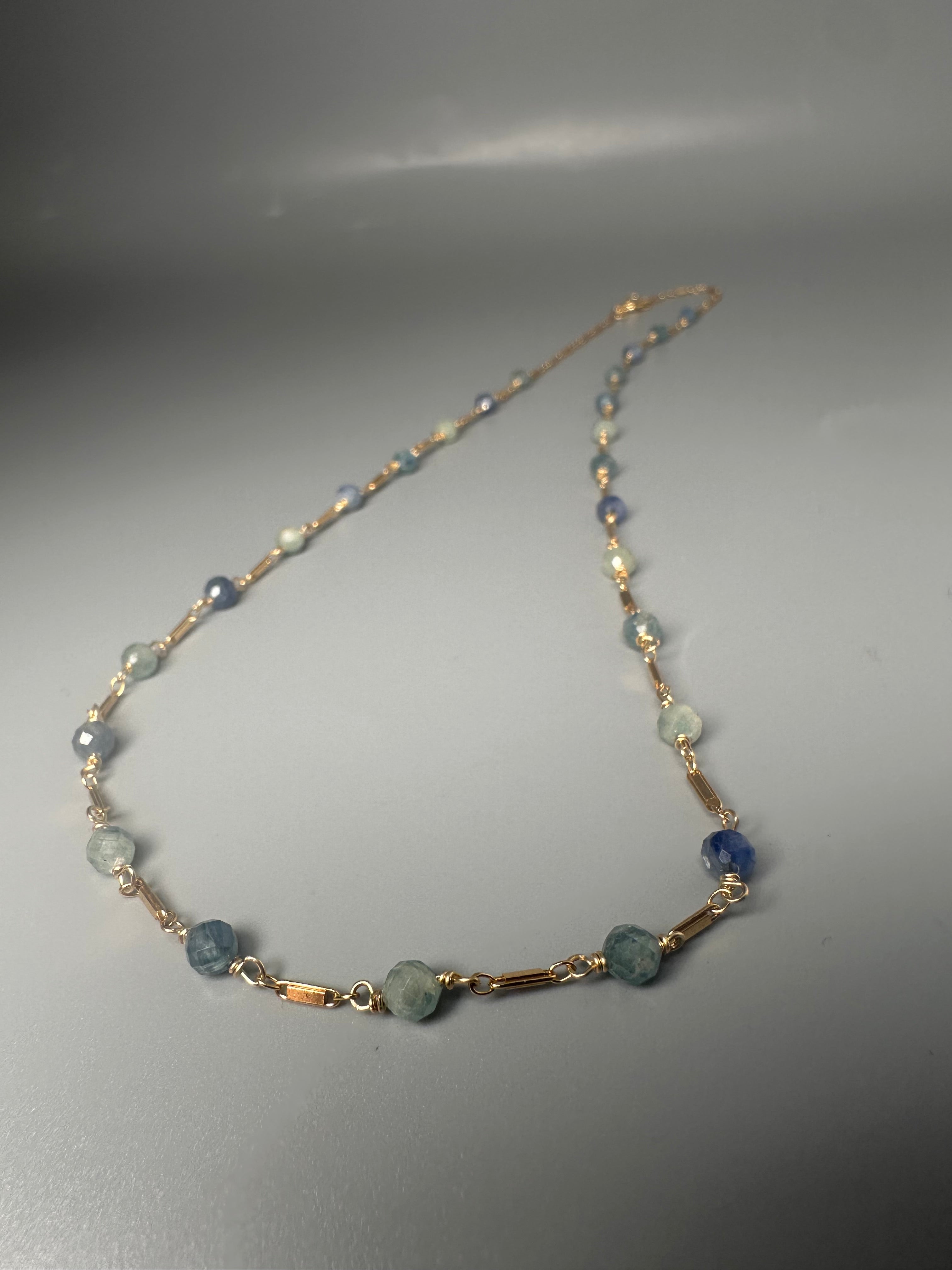 Natural Aquamarine Layering Necklace