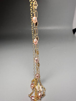 Pink Freshwater Pearl Layering Bracelet