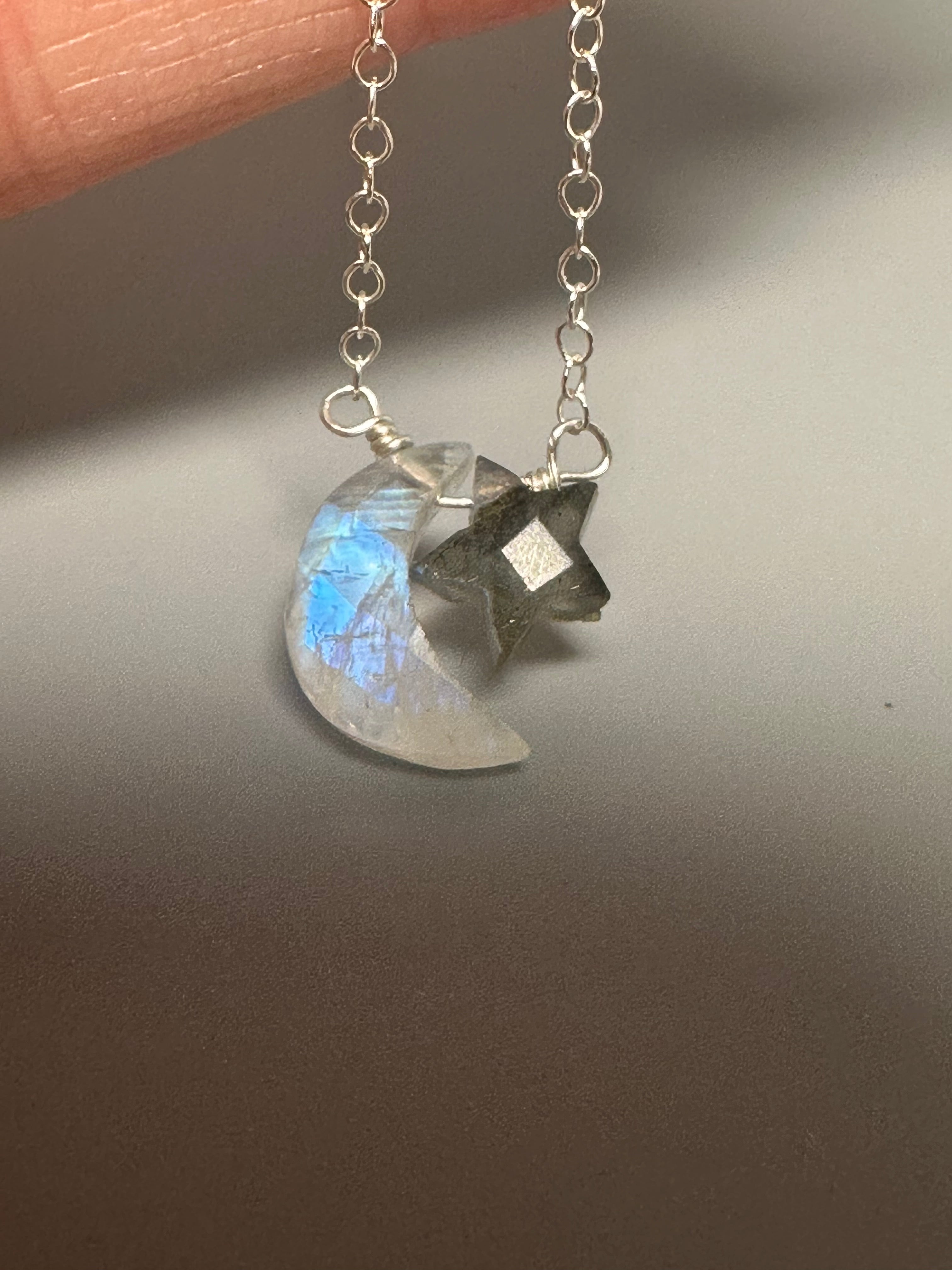 Star and Moon Necklace