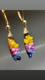 Cascading Multi Sapphire Earrings