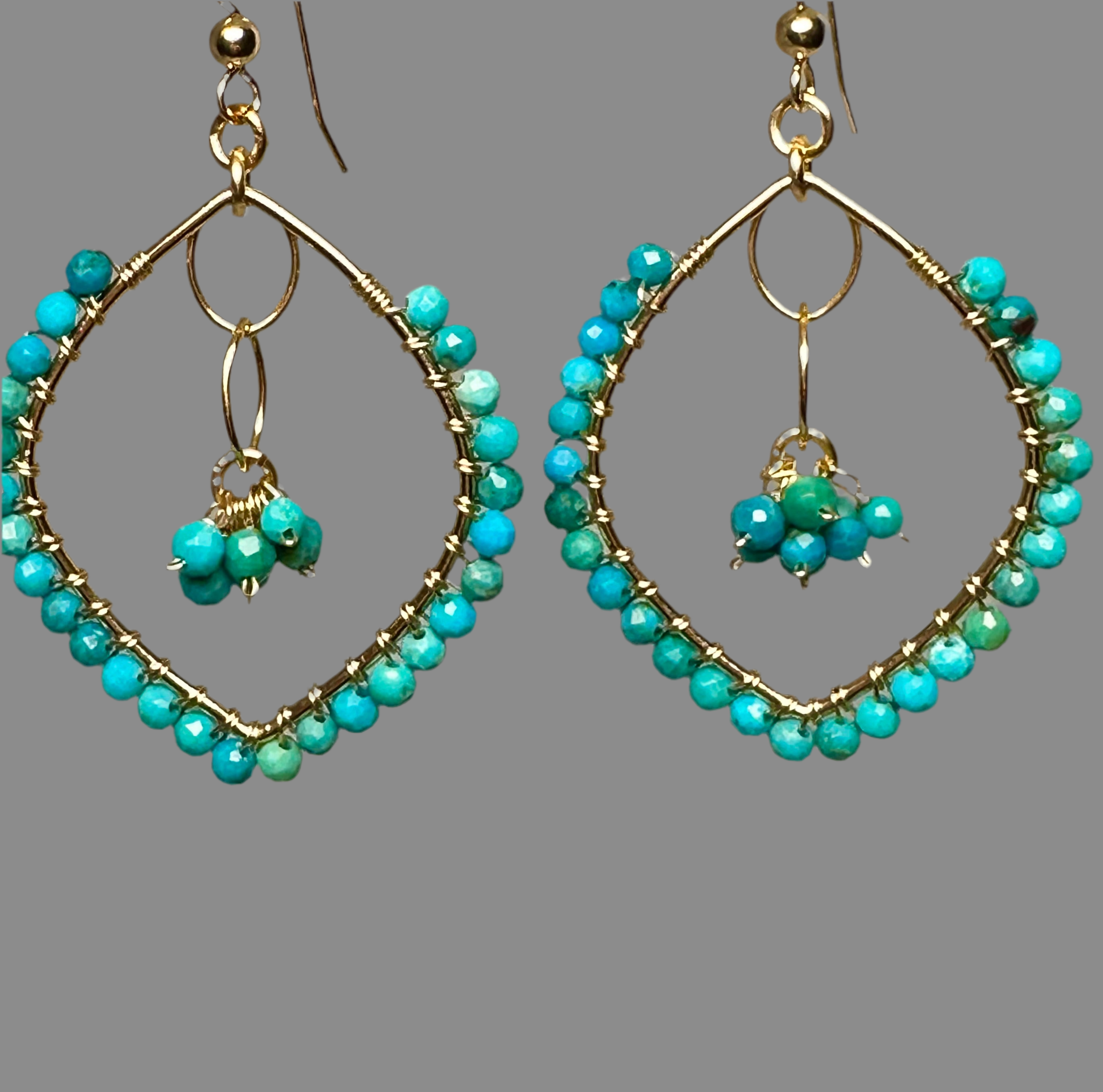 Turquoise Chandelier Earrings