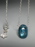 Ocean Blue Apatite Pendant Necklace