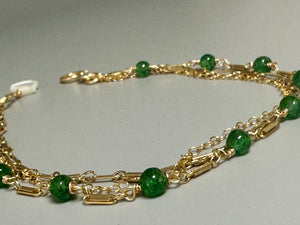 Green Onyx Layering Bracelet