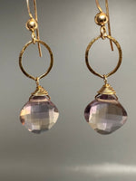 Pair of Ametrine Infinity Earrings
