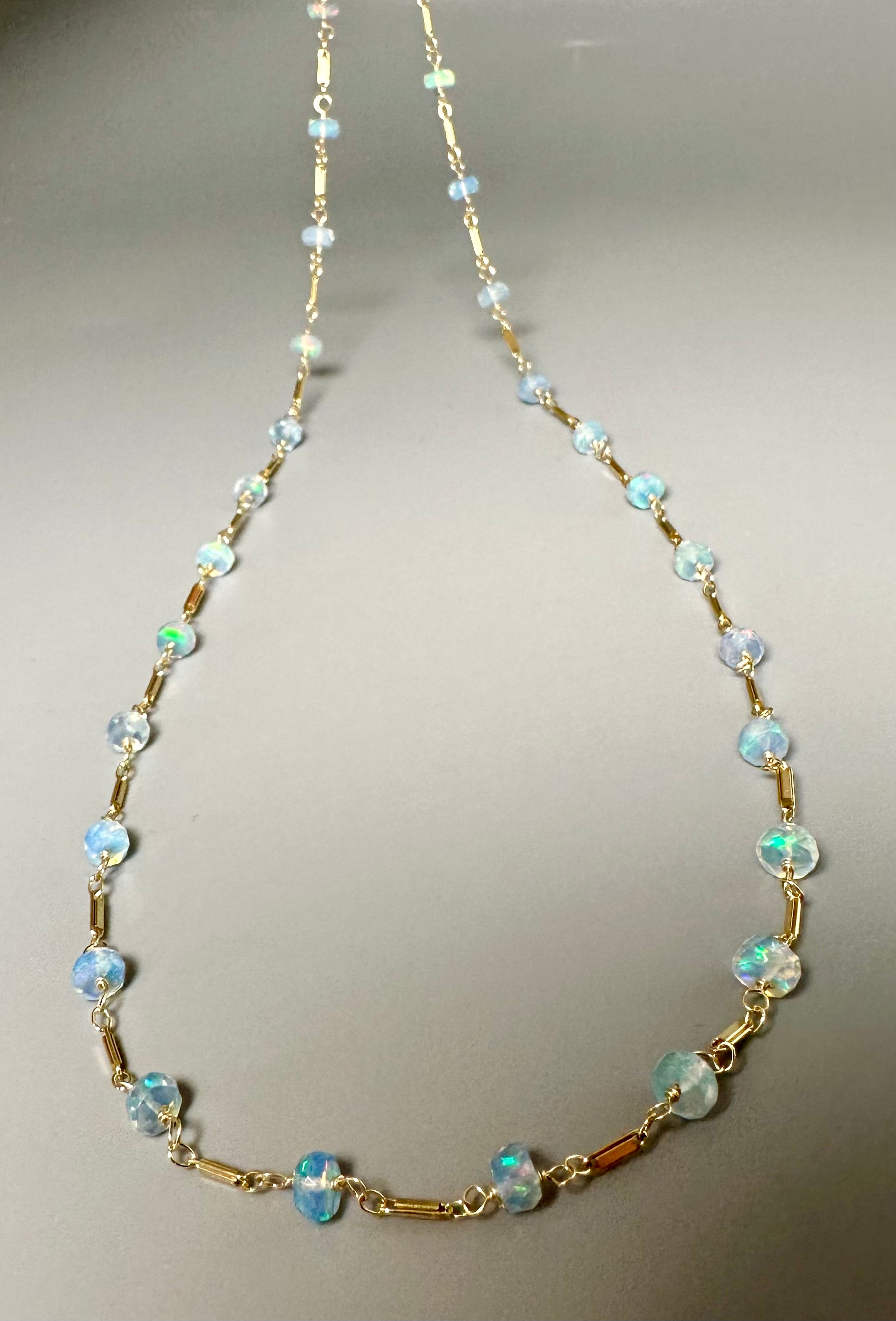 Lavender Ethiopian Opal Layering Necklaces