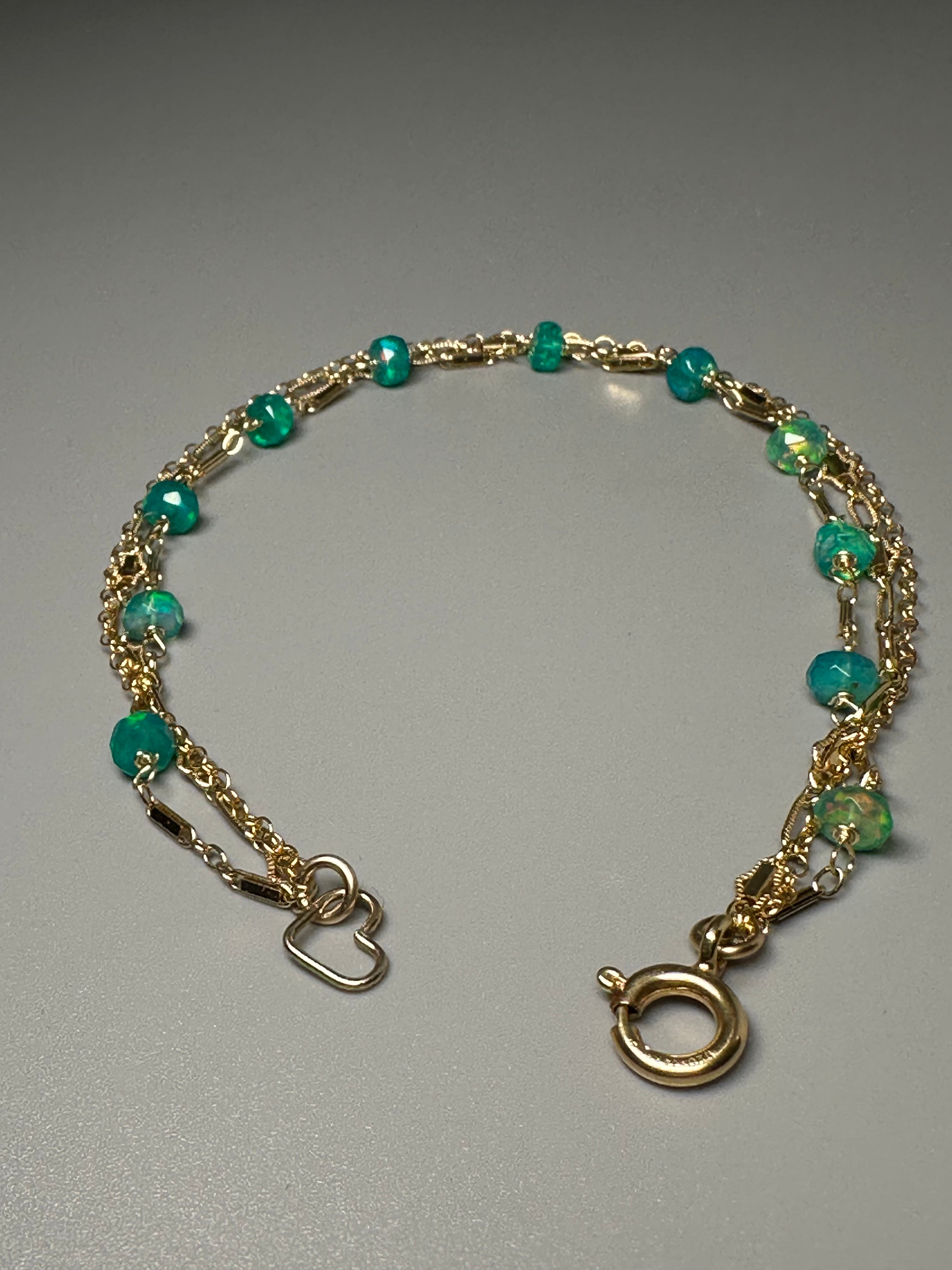 Green Ethiopian Opal Bracelet