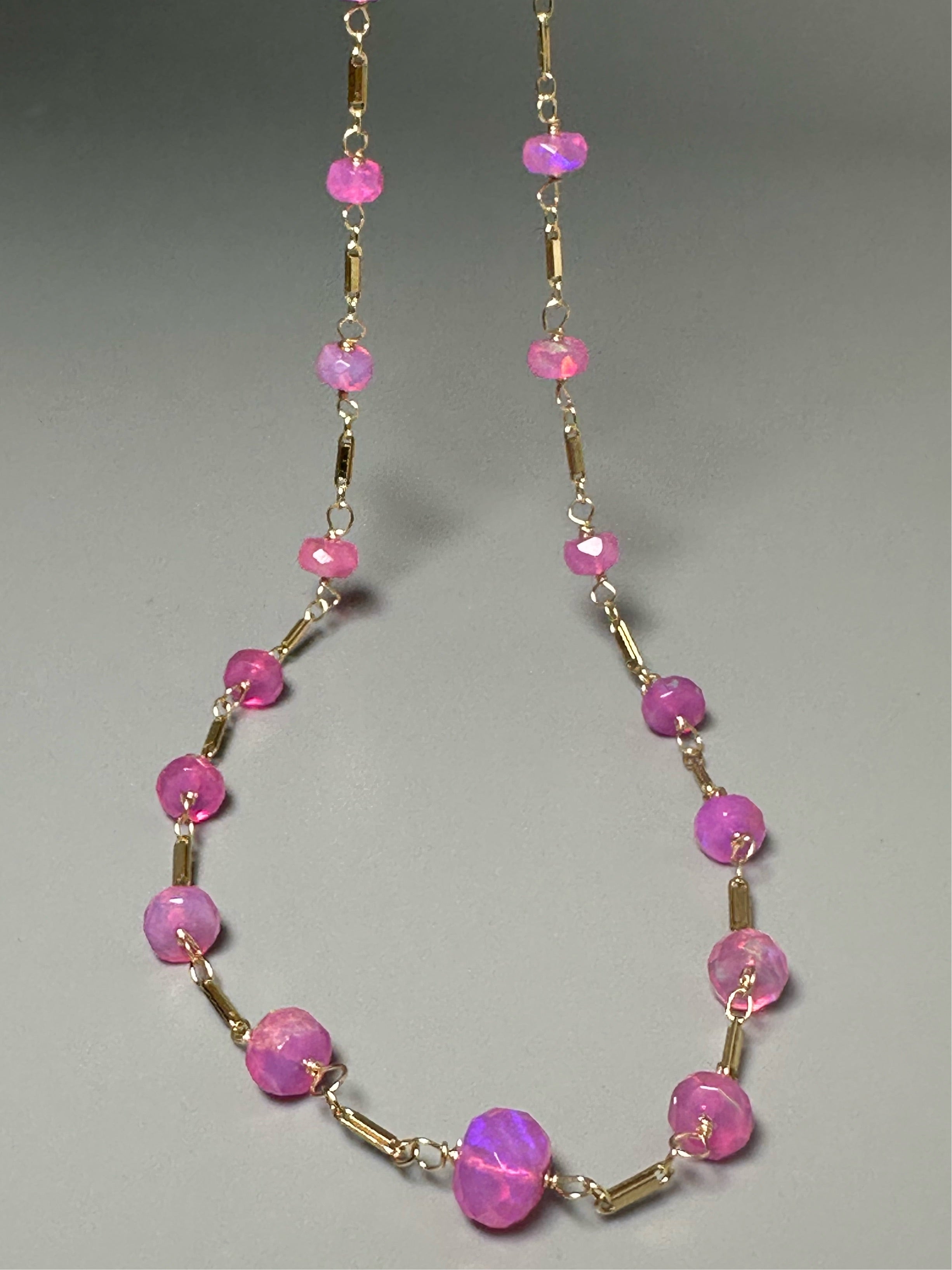 Pink Opal Layering Necklace