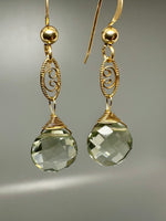 Green Amethyst Earrings