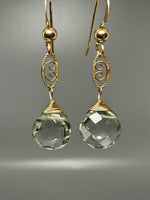 Green Amethyst Earrings