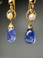 Tanzanite Pearl Earrings