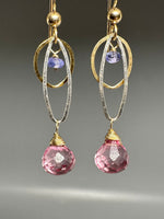 Pink Quartz Dangles