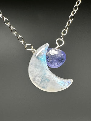 Moonstone Tanzanite Necklace