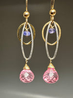 Pink Quartz Dangles