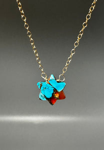 Turquoise Shell Star Necklace