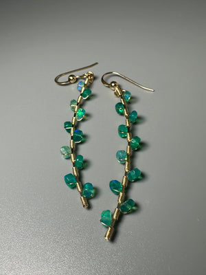 Leila Green Opal Earrings