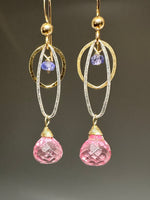 Pink Quartz Dangles