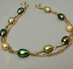 Multi-Tone Freshwater Pearl Layering Bracelet