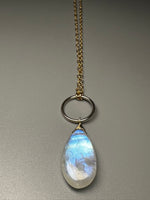 Moonstone Infinity Pendant Necklace