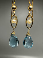 Swiss Blue Topaz Earrings