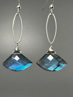 Labradorite Fan Earringa