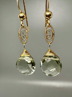 Green Amethyst Earrings