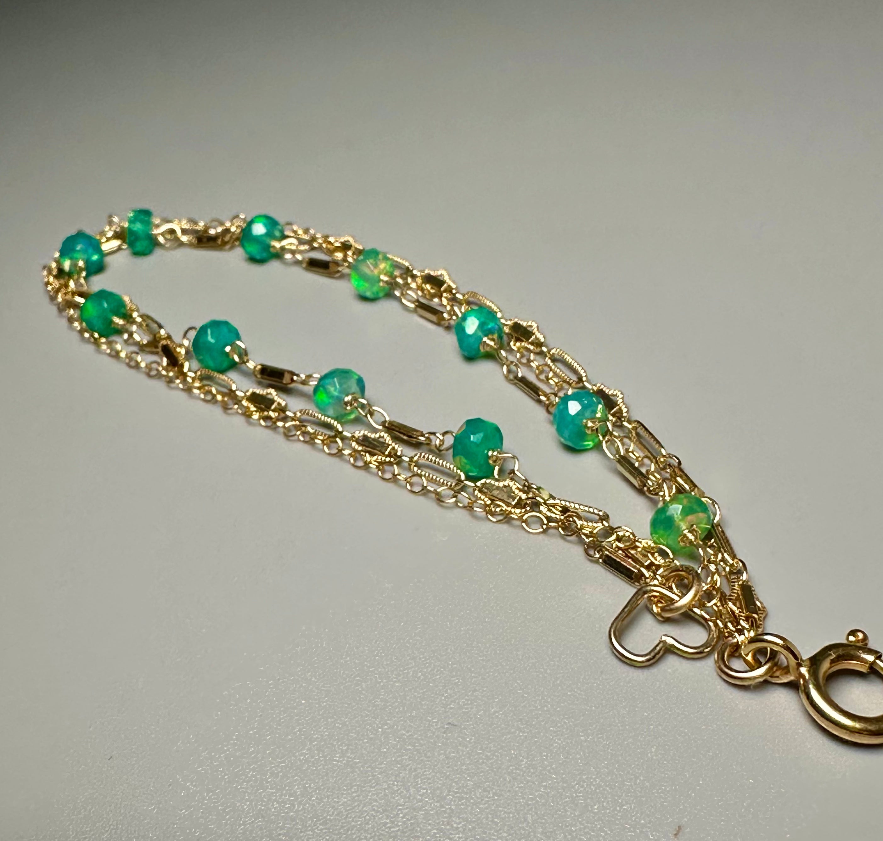 Green Ethiopian Opal Bracelet