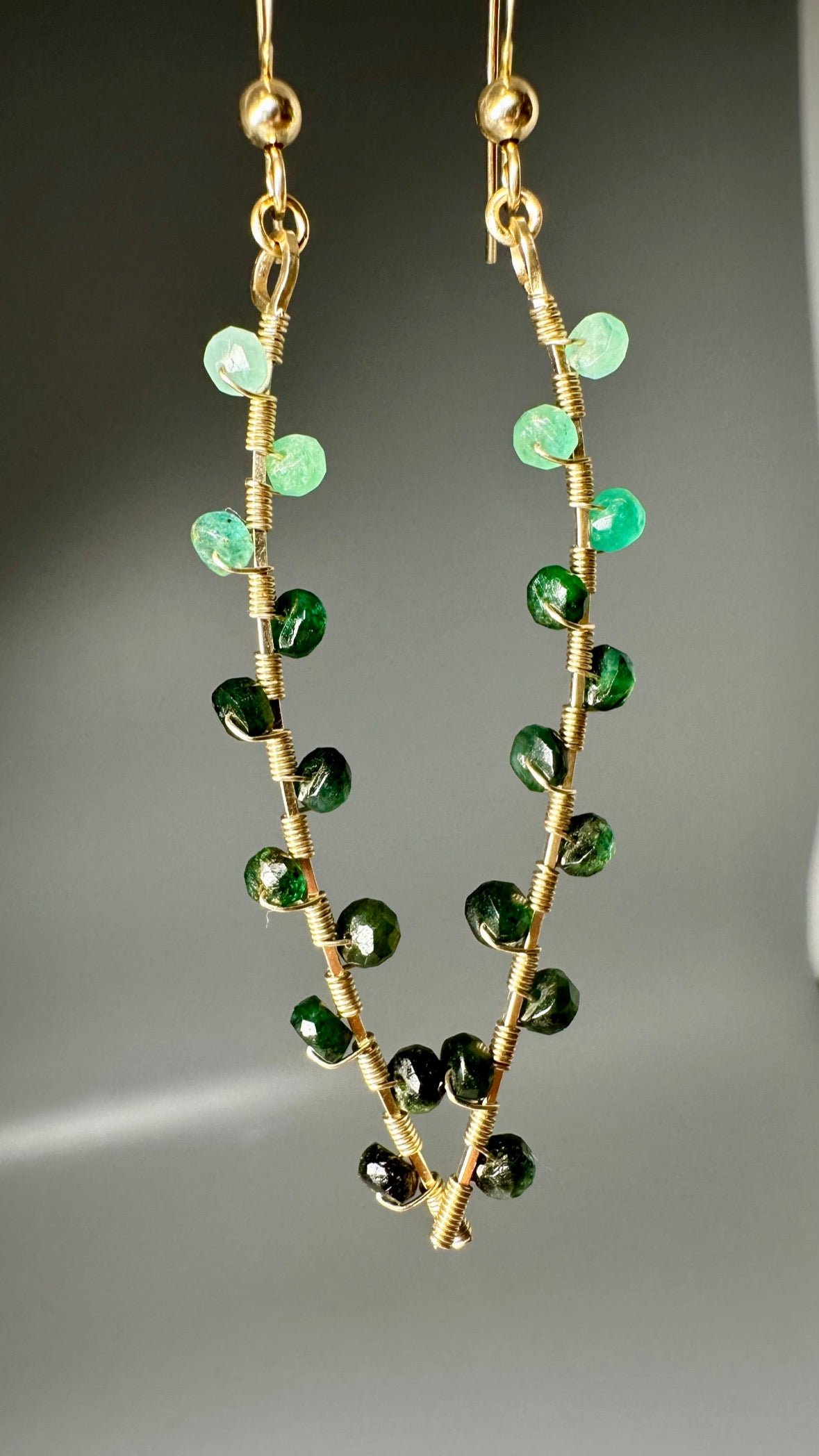 Leila Emerald Earrings