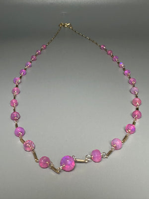Pink Opal Layering Necklace