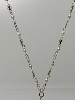Baroque Pearl Lariat Necklace