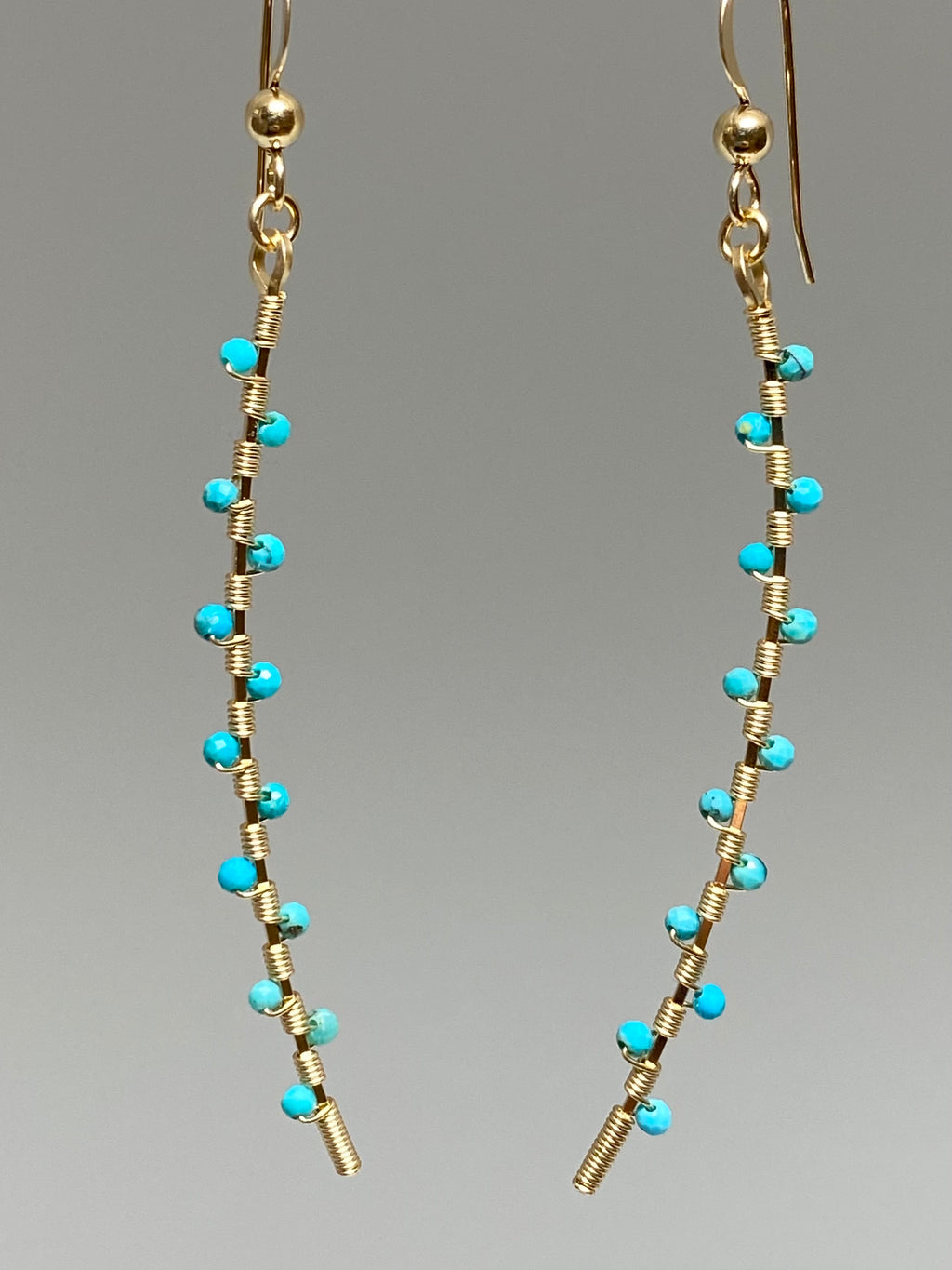 Leila Whisper Turquoise Earrings