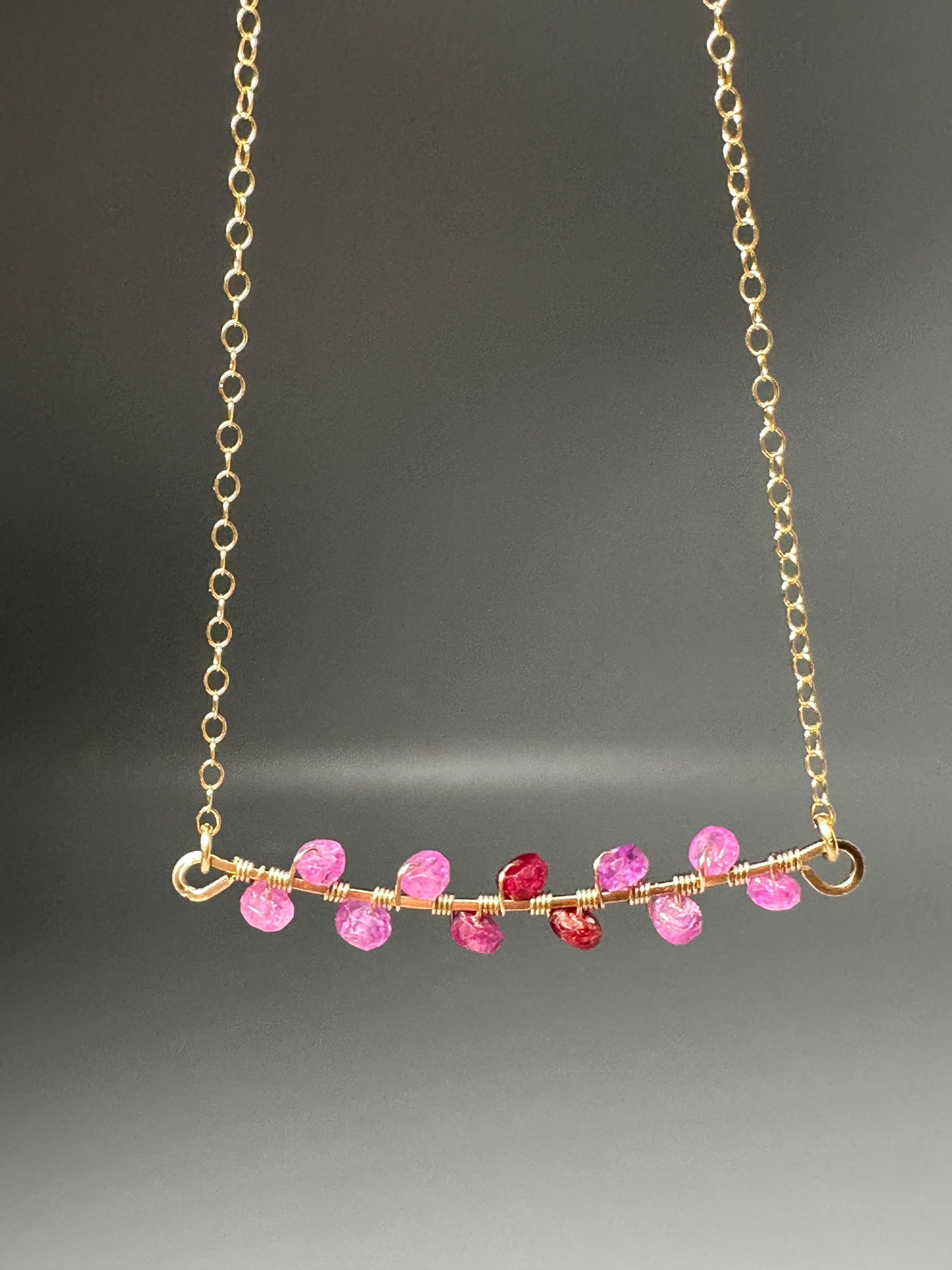 Leila Ruby Necklace