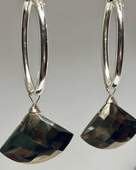 Pyrite Hoop Earrings