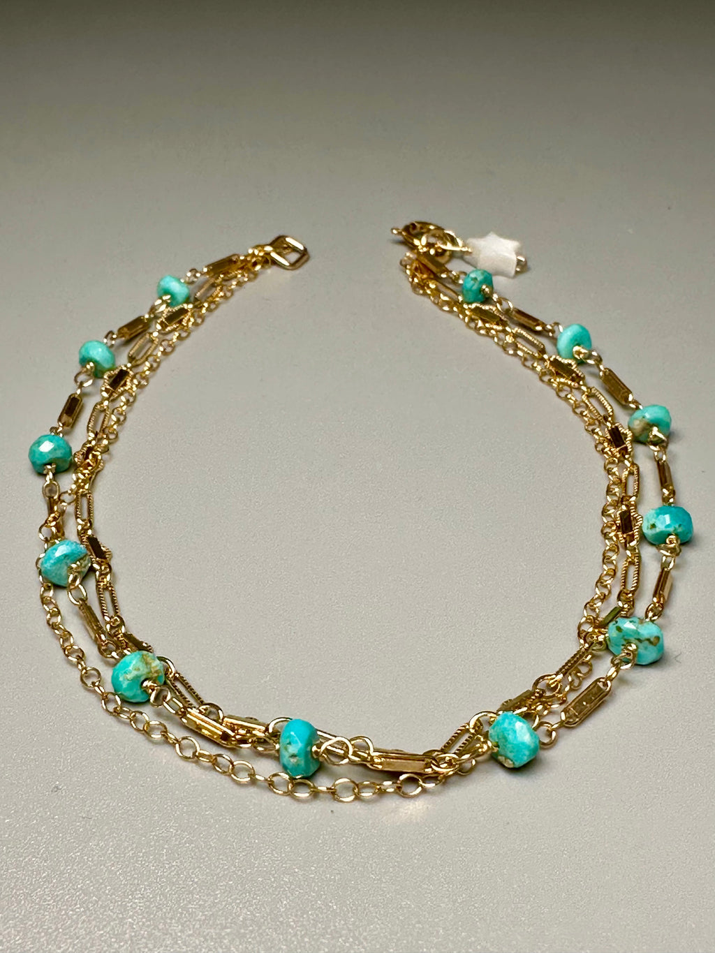 Turquoise layering bracelet