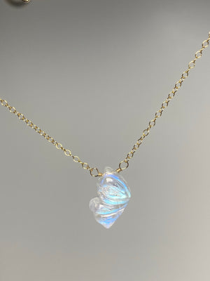 Moonstone Angel Wing Necklace