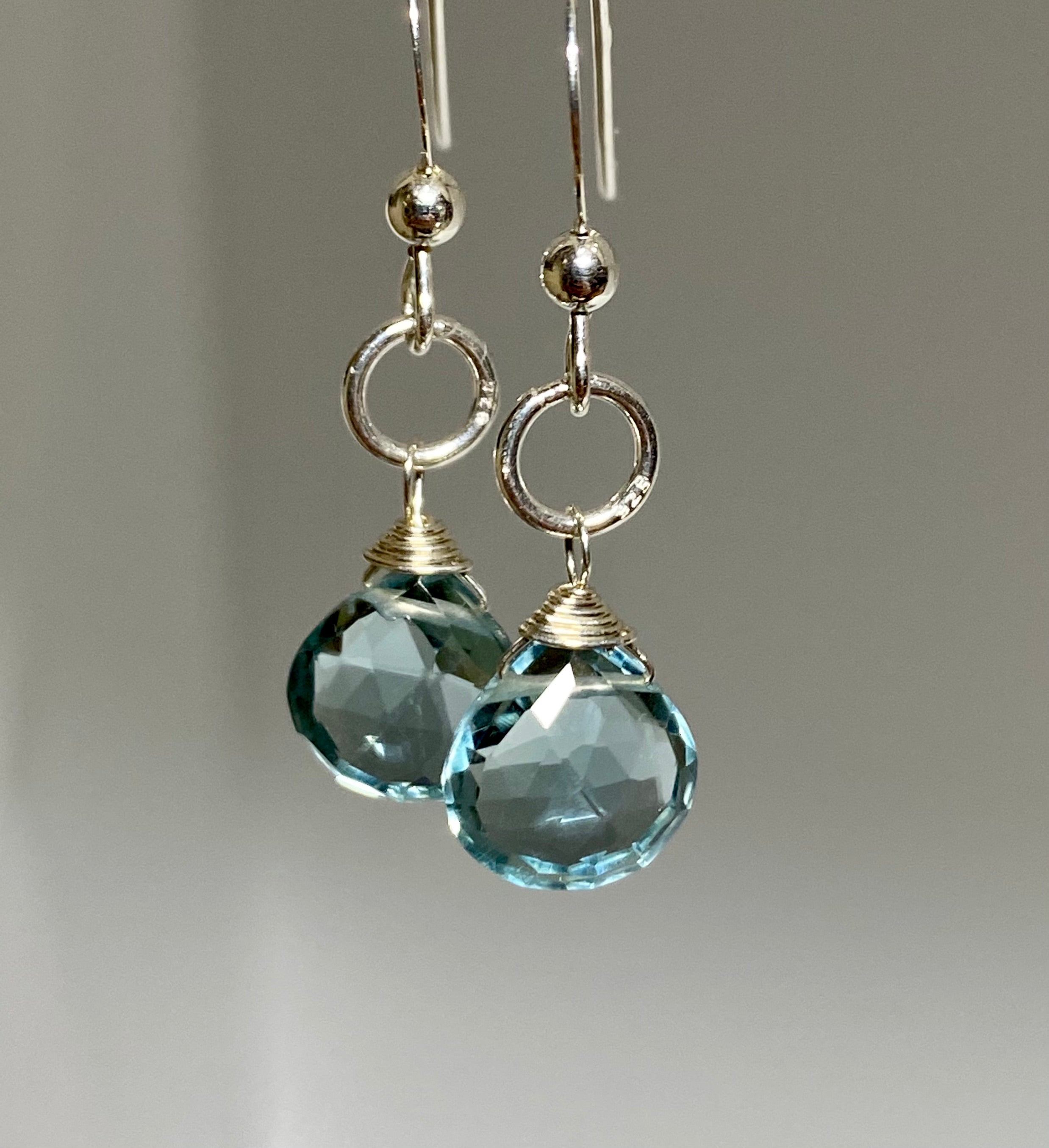 Aquamarine Mini Earrings