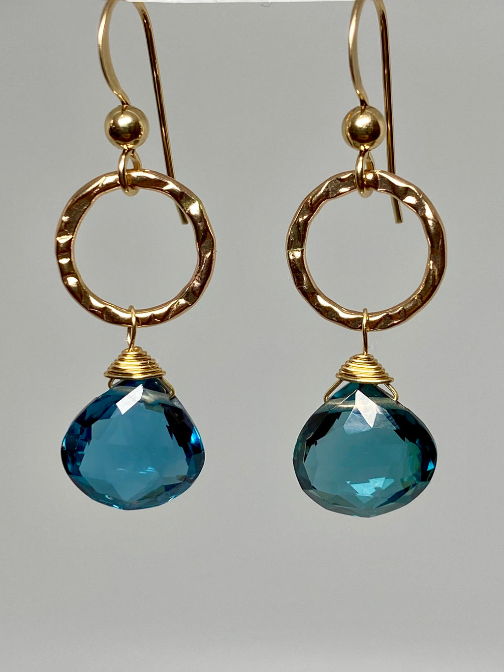 London Blue Quartz Earrings