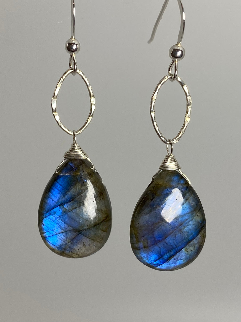 Blue Labradorite Drop Earrings