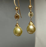 Button Pearl Earrings