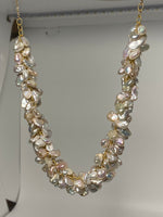 Keshi Pearl Cluster Necklace