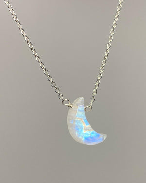 Moonstone Mini Moon Necklace
