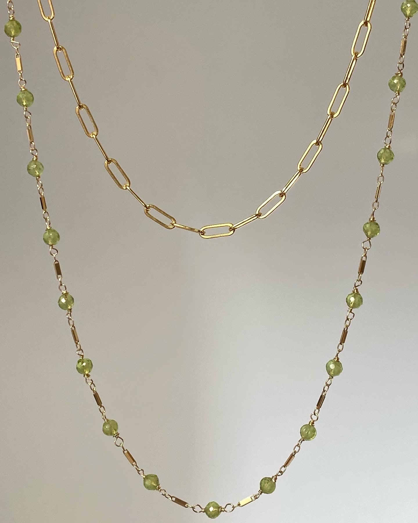 Peridot Layering Necklace