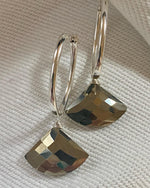 Pyrite Hoop Earrings