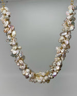 Keshi Pearl Cluster Necklace