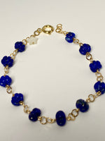 Lapis Rondelle Bracelet