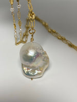 Baroque Pearl Lavaliere Necklace