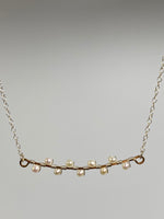 Leila Two Tone Pearl Branch Necklace